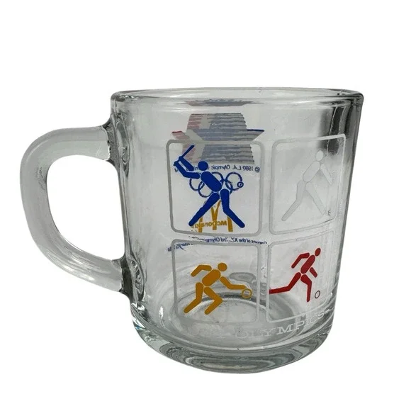 1984 McDonald's LA Olympics Cup Mug Baseball Basketball Soccer E72Q - Picture 1 of 7